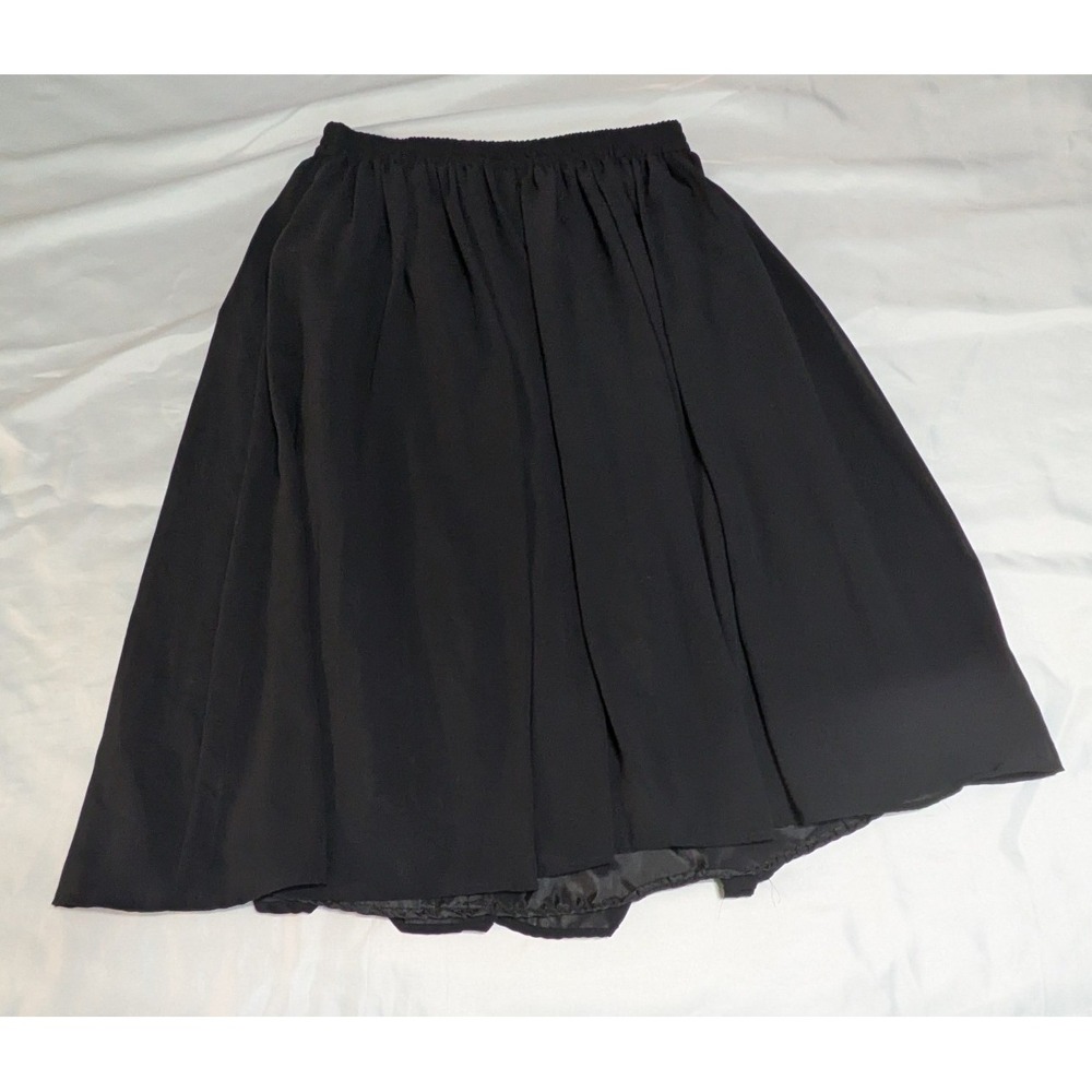 Jones New York Sport Skirt Womens Large Black Excellent Elastic Waist A-Line